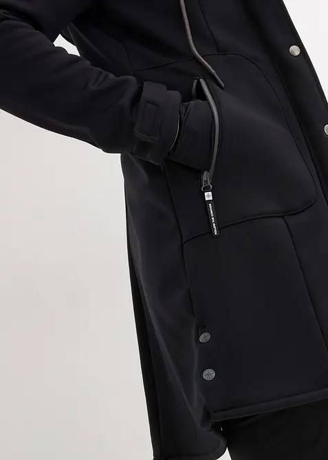 Parka softshell extensible, imperm&eacute;able, bonprix