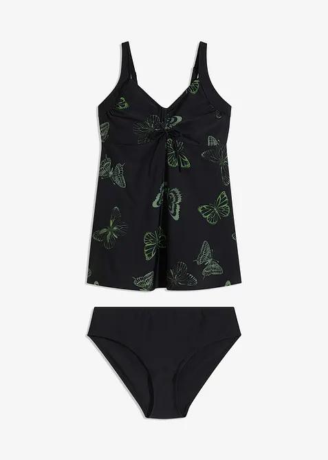Tankini long à col V (ens. 2 pces), bonprix