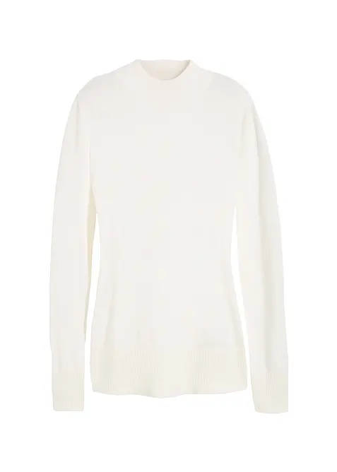 Pull basique en fine maille à col montant, bonprix