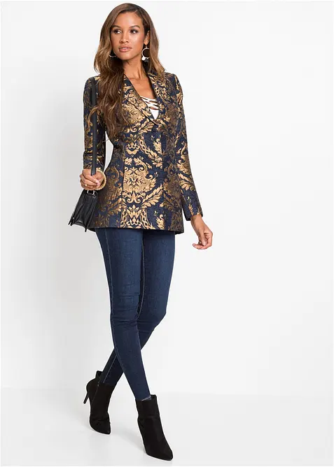 Blazer en jacquard brillant, bonprix