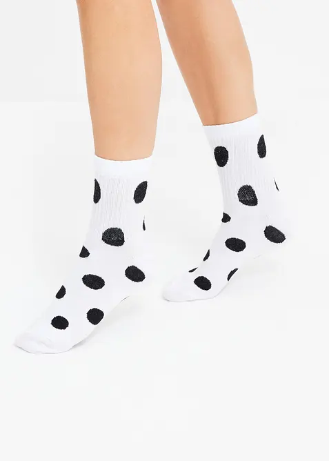 Lot de 5 paires de chaussettes de tennis courtes, bonprix