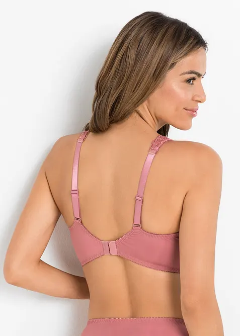 Lot de 2 soutiens-gorge minimiseurs à bretelles rembourrées, bonprix