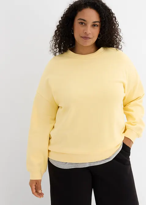 Sweat-shirt oversize 100% coton, bonprix