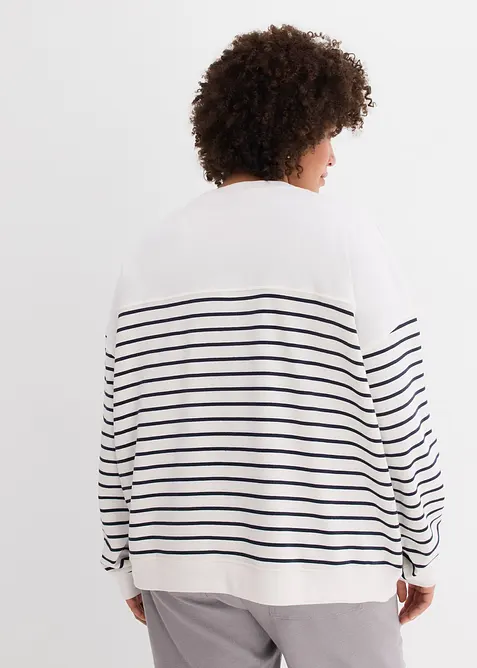 Sweat oversize en coton mélangé, bonprix