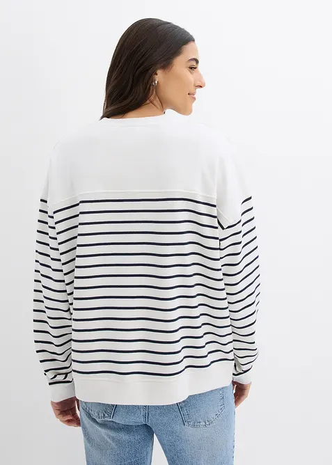 Sweat oversize en coton mélangé, bonprix