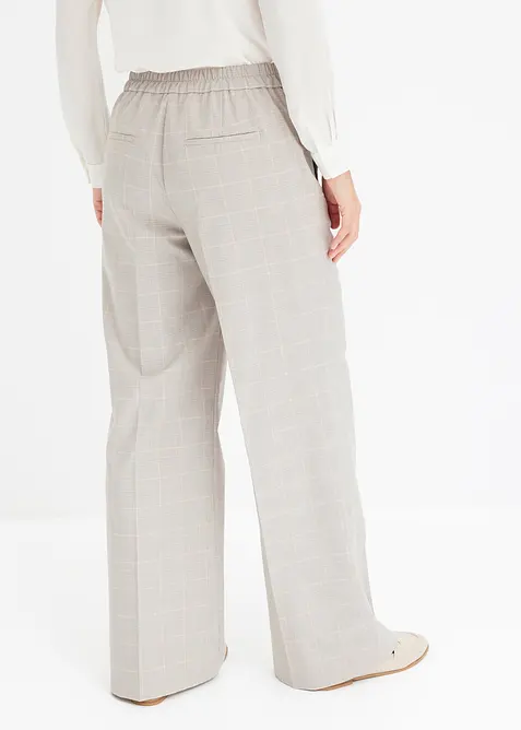 Pantalon large en viscose m&eacute;lang&eacute;e, bonprix