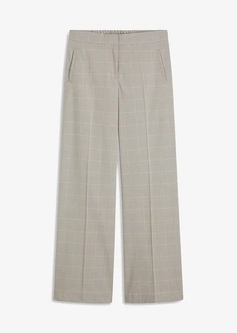 Pantalon large en viscose m&eacute;lang&eacute;e, bonprix