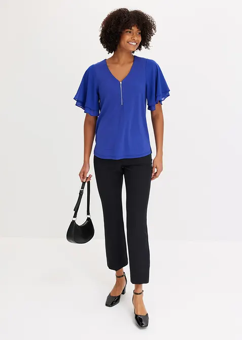 T-shirt avec manches en mousseline, bonprix