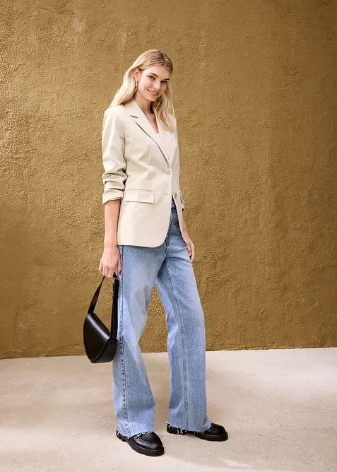 Blazer oversize &agrave; &eacute;paules l&eacute;g&egrave;rement rembourr&eacute;es, bonprix