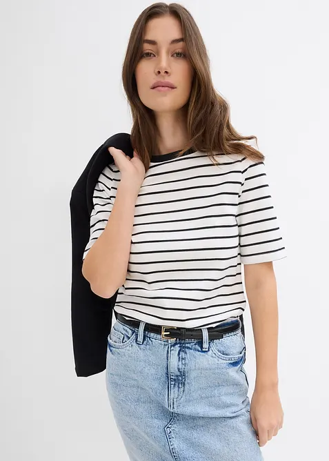 T-shirt &eacute;pais 100% coton, bonprix