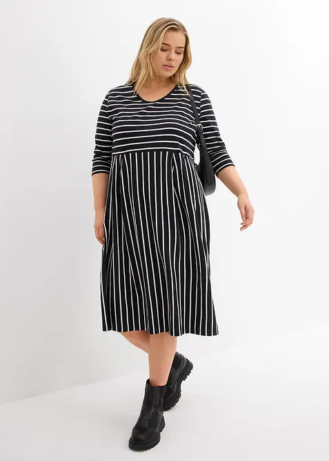 Robe midi en jersey coton, bonprix