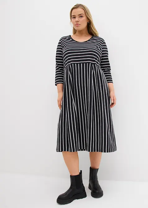 Robe midi en jersey coton, bonprix