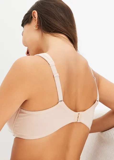 Lot de 2 soutiens-gorge coton à coques et armatures, bonprix