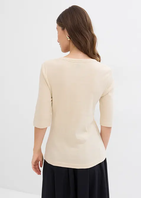 Lot de 2 t-shirts en coton c&ocirc;tel&eacute;, bonprix