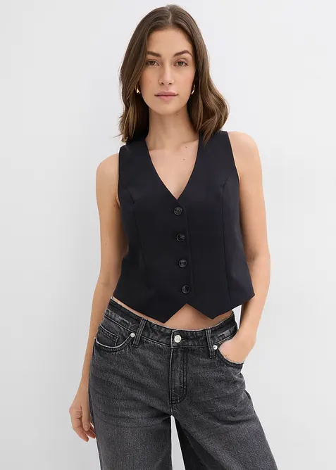 Gilet court sans manches, bonprix