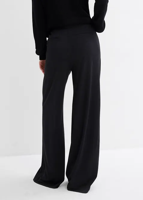 Pantalon palazzo en Punto di Roma confortable, bonprix