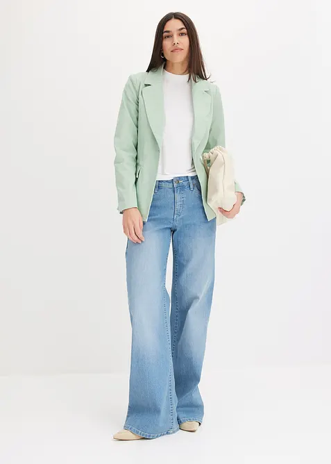 Jean large taille mi-haute, extensible, bonprix