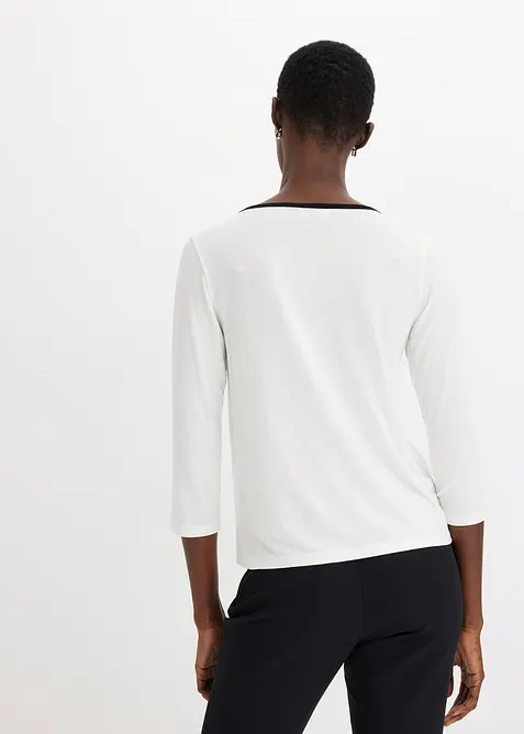 T-shirt à liseré contrastant, bonprix