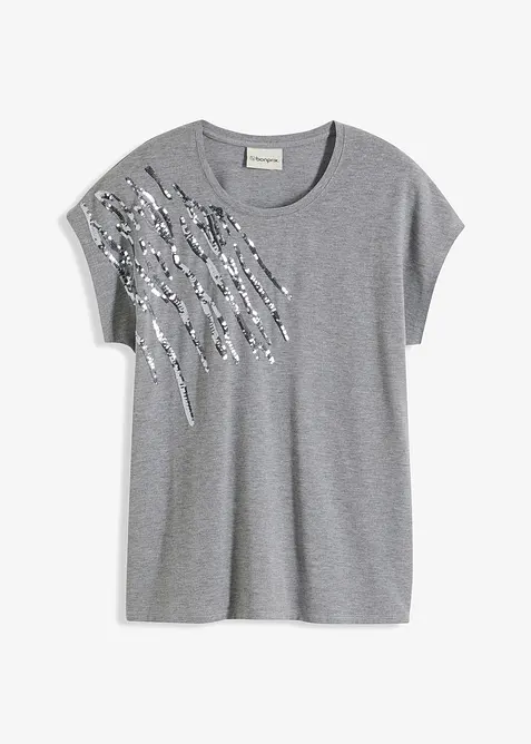 T-shirt &agrave; sequins, bonprix