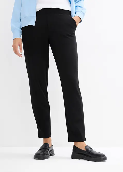 Pantalon en n&eacute;opr&egrave;ne &agrave; taille &eacute;lastiqu&eacute;e, bonprix