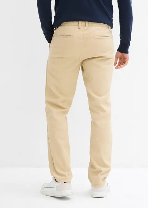 Pantalon chino droit et ample, 100% coton, bonprix