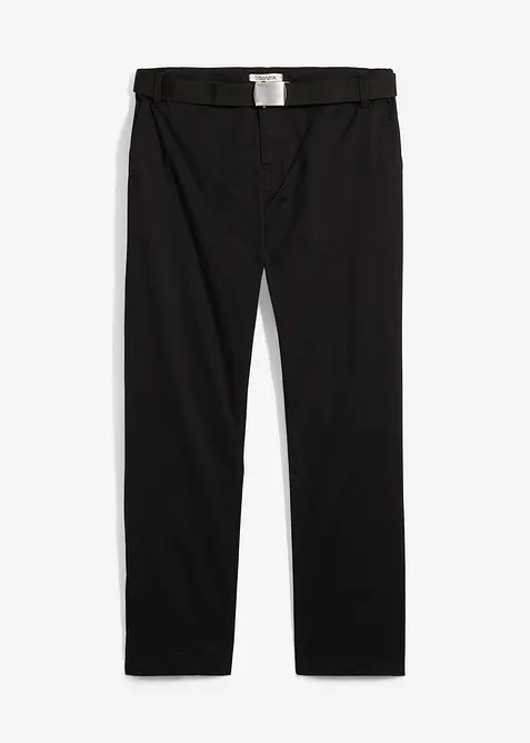 Pantalon chino regular avec ceinture &eacute;lastiqu&eacute;e, droit, bonprix