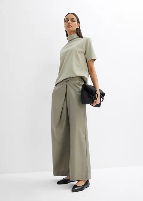 T-shirt col roulé 100% coton, bonprix