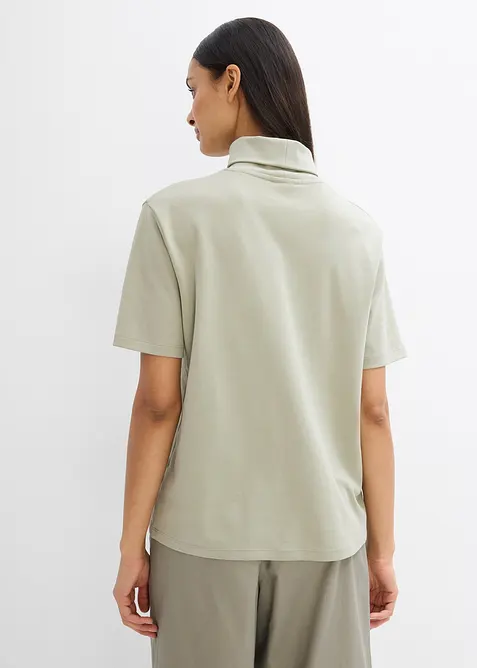 T-shirt col roulé 100% coton, bonprix