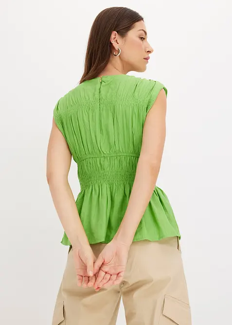 Blouse sans manches en viscose m&eacute;lang&eacute;e, bonprix