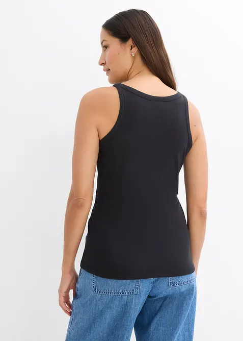 Lot de 2 tops c&ocirc;tel&eacute;s 100% coton, bonprix