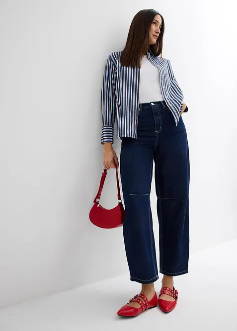 Lot de 2 tops c&ocirc;tel&eacute;s 100% coton, bonprix