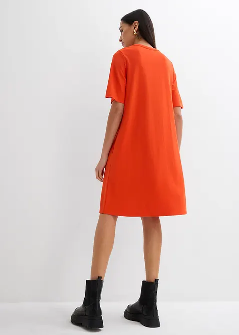 Robe en jersey, coupe trap&egrave;ze, bonprix