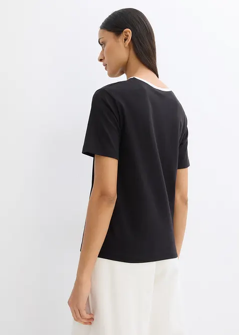 T-shirt avec détail contrastant, bonprix