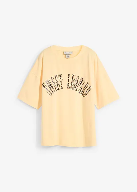 T-shirt doux et oversize en coton extensible, bonprix