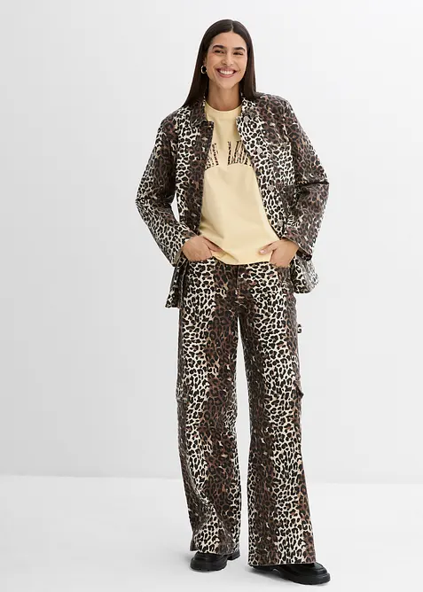 T-shirt doux et oversize en coton extensible, bonprix