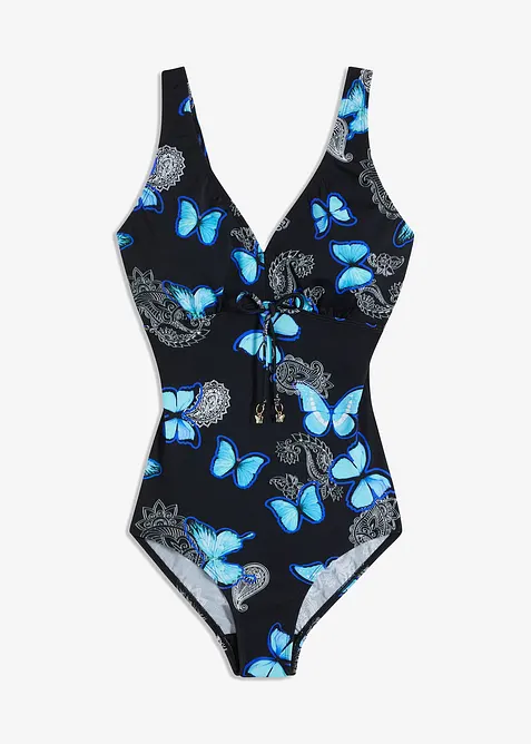 Maillot 1 pi&egrave;ce &agrave; encolure V, bonprix