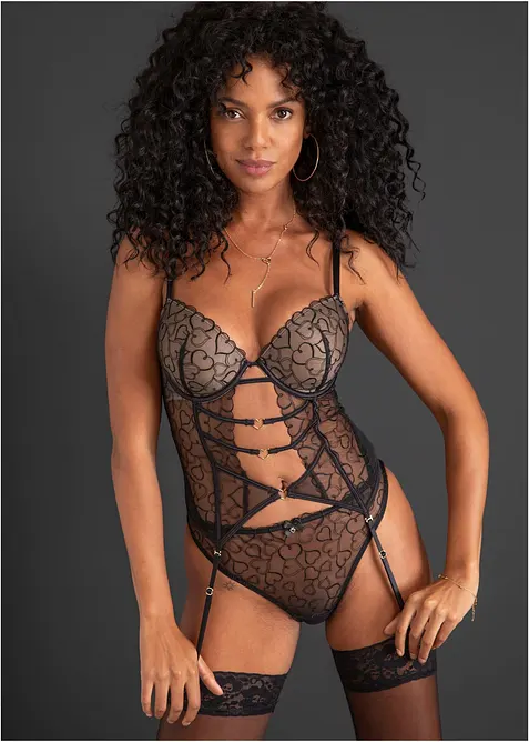 Guêpière brodée à armatures, bonprix