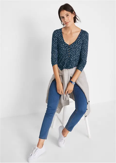 T-shirt en jersey viscose extensible, bonprix