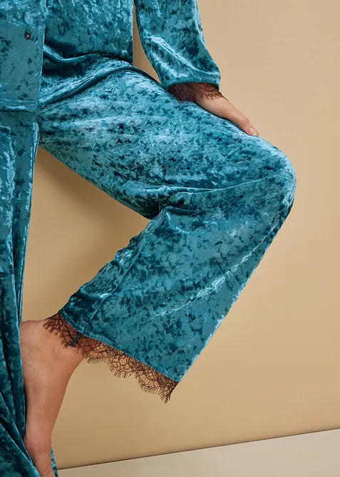 Ensemble d'intérieur en velours brillant, bonprix