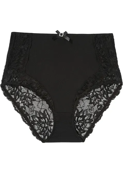 Slip taille haute avec dentelle, bonprix