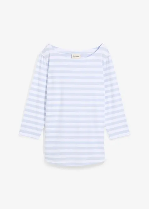 T-shirt à encolure bateau, bonprix