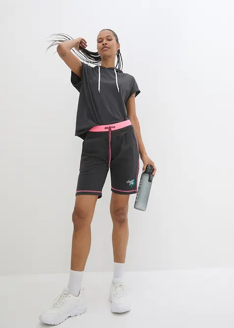 Short en molleton de coton mélangé, bonprix