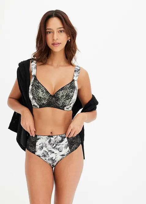 Soutien-gorge &agrave; coques et armatures, mati&egrave;re brillante, bonprix