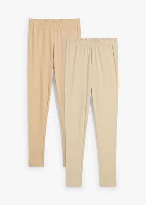 Lot de 2 leggings, bonprix