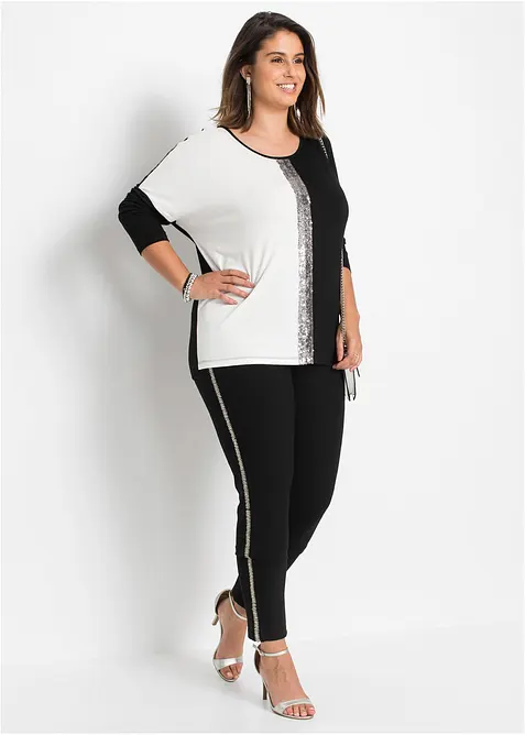 T-shirt à sequins, bonprix