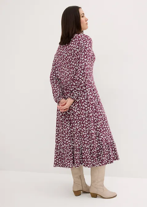 Robe fluide en jersey de viscose mélangée, bonprix