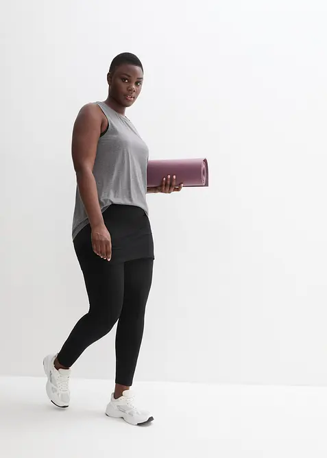 Legging de sport avec jupe, longueur cheville, bonprix