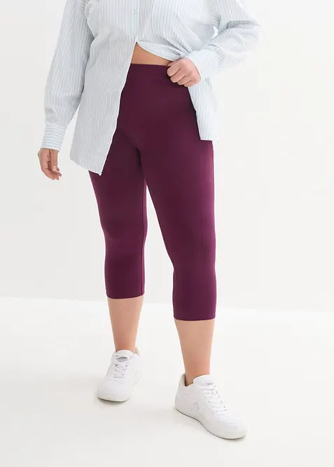 Legging corsaire &agrave; empi&egrave;cement taille confortable, bonprix