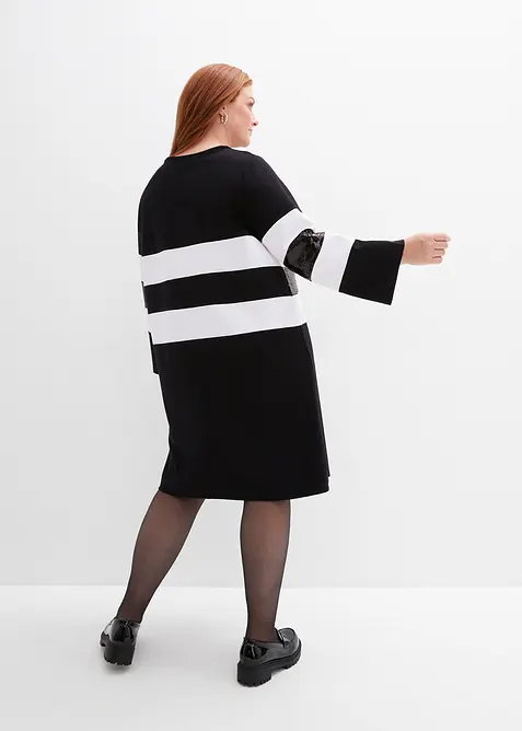 Robe en maille milano à sequins, bonprix