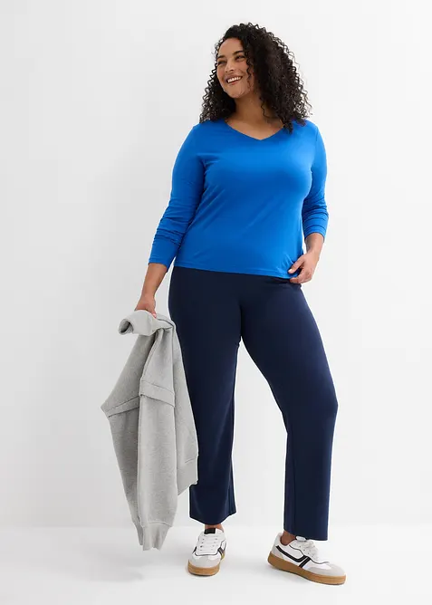 T-shirt manches longues 100% coton, bonprix